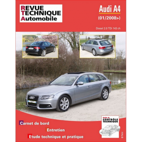 REVUE TECHNIQUE AUDI A4 III (8K) PHASE 1 (2008 à 2011) - RTA B757 | 9782726875759 |