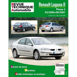 REVUE TECHNIQUE RENAULT LAGUNA 2 PHASE 2 (2005 à 2007) - RTA B748 | 9782726874851 | 2