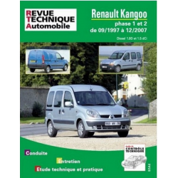 REVUE TECHNIQUE RENAULT KANGOO 1 Diesel (1997 à 2007) - RTA 101 | 9782726810118 | 2