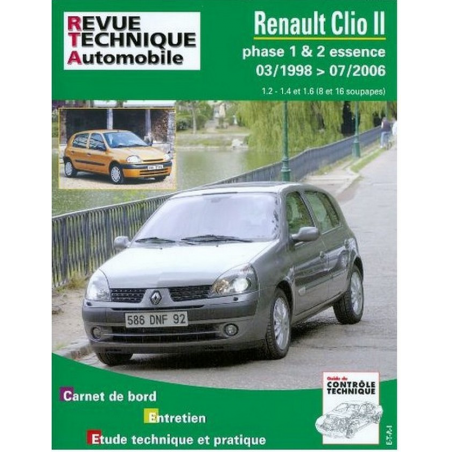REVUE TECHNIQUE Renault Clio II phases 1 et 2 (1998 - 2006) essence - RTA 116 | RTA 116 |