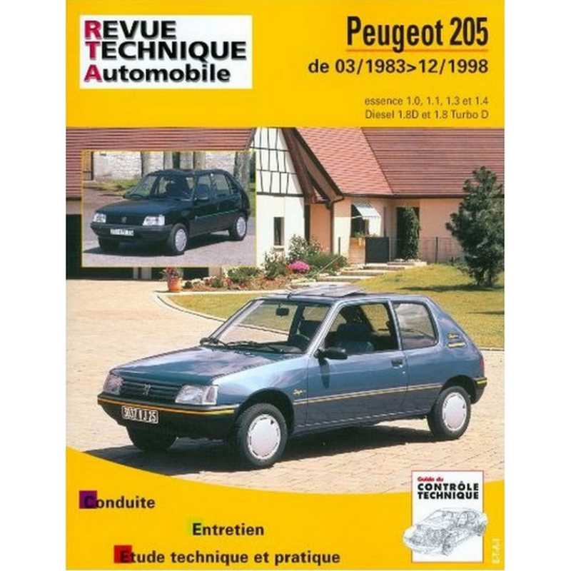 REVUE TECHNIQUE PEUGEOT 205 (1983 à 1998) - RTA 112 | 9782726811214 |