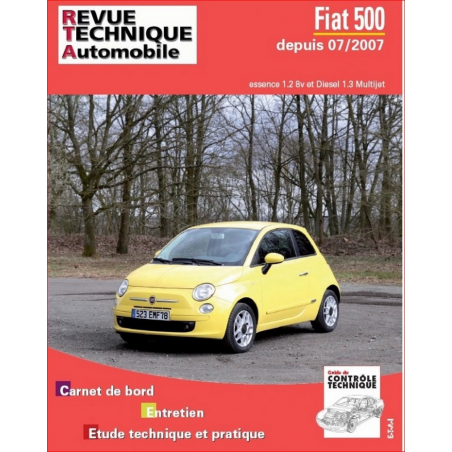 REVUE TECHNIQUE FIAT 500 2 phase 1 (2007 à 2015) - RTA B729 | 9782726872956 |