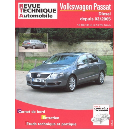 REVUE TECHNIQUE VOLKSWAGEN PASSAT 5 Diesel (2005 à 2010) - RTA B709 | 9782726870969 |