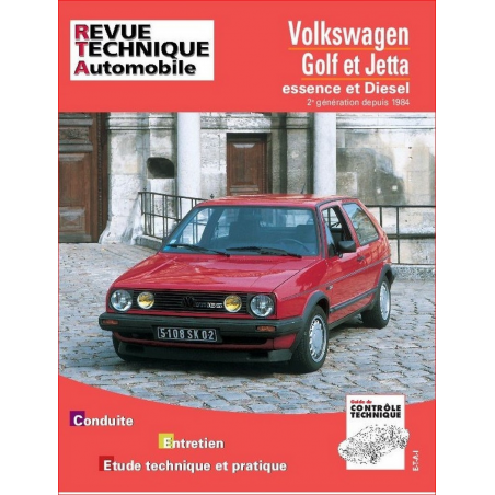 REVUE TECHNIQUE VOLKSWAGEN GOLF et JETTA 2 (1984 à 1992) - RTA 719 | 9782726871911 |
