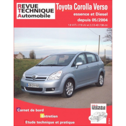 REVUE TECHNIQUE TOYOTA COROLLA VERSO 2 PHASE 1 (2004 à 2007) - RTA B705 | 9782726870563 | 2
