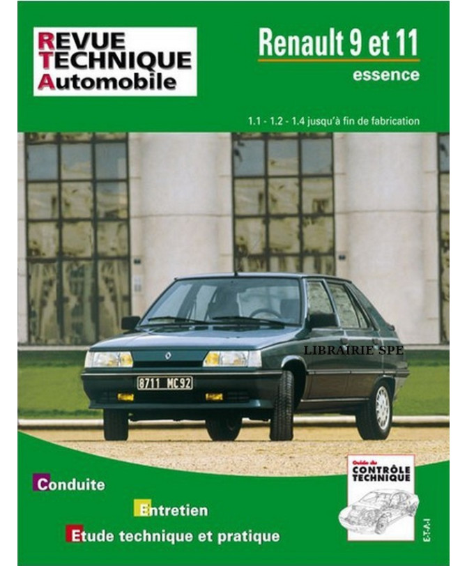 REVUE TECHNIQUE RENAULT 9 et 11 ESSENCE - RTA 439 | 9782726842362 |