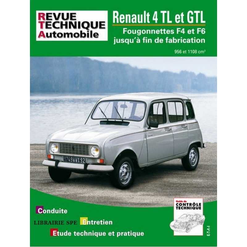 REVUE TECHNIQUE RENAULT 4 TL, GTL, F4 et F6 (1975 à 1992) - RTA 388 | 9782726838860 |