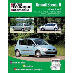 REVUE TECHNIQUE RENAULT SCENIC et GRAND SCENIC 2 PHASE 1 (2004 à 2006) - RTA 679 | 9782726867914 | 2
