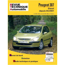 REVUE TECHNIQUE PEUGEOT 307 Diesel phase 1 (2001 à 2005) - RTA 678 | 9782726867815 | 2