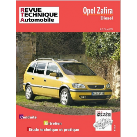 REVUE TECHNIQUE OPEL ZAFIRA DIESEL - RTA 633 | 9782726863312 |