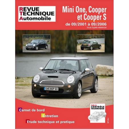 REVUE TECHNIQUE MINI I (R50/R53) PHASE 1 (2001 à 2006) - RTA B703 | 9782726870365 |