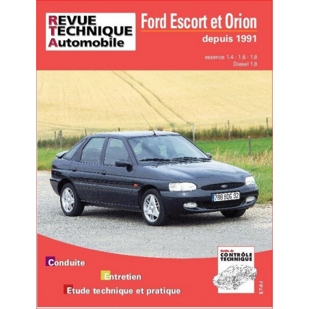 REVUE TECHNIQUE FORD ESCORT 4 et ORION (1990 à 2000) - RTA 717 | 9782726871713 |
