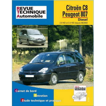 REVUE TCHNIQUE PEUGEOT 807 (2002 à 2017) - RTA 669 | 9782726866917 |