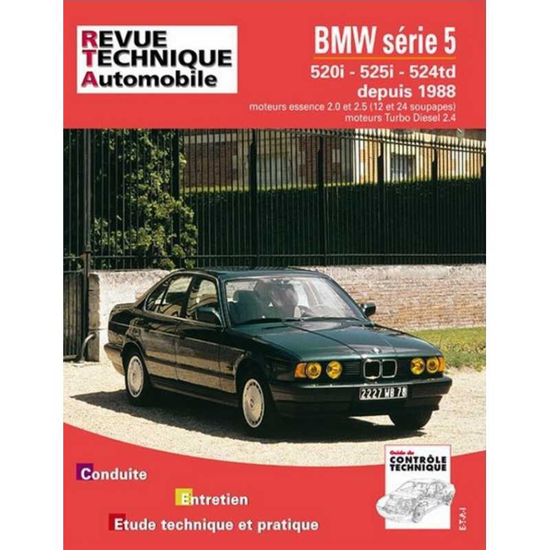 REVUE TECHNIQUE BMW SERIE 5 III phase 1 (E34) (1988 à 1994) - RTA 521 | 9782726852125 |