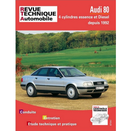 REVUE TECHNIQUE AUDI 80 III (1992 à 1995) - RTA 556 | 9782726855621 |
