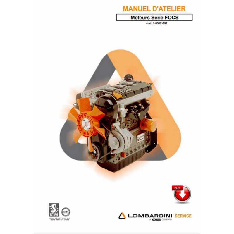 MANUEL D'ATELIER MOTEURS Diesel LOMBARDINI SERIE FOCS | MA LOMBARDINI |
