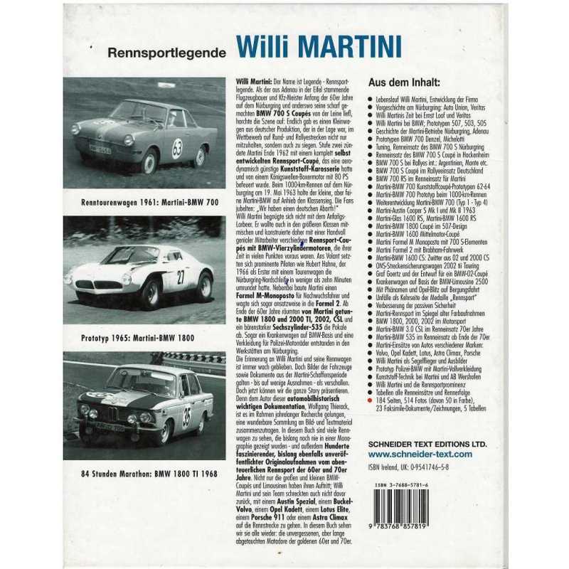 Rennsportlegende Willi Martini | 9783768857819 |