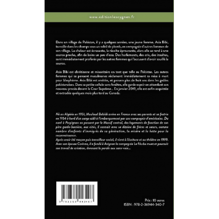 Asia : inspiré d'une histoire vraie De Mouloud Belaïdi Ed. les Cygnes 9782369443407