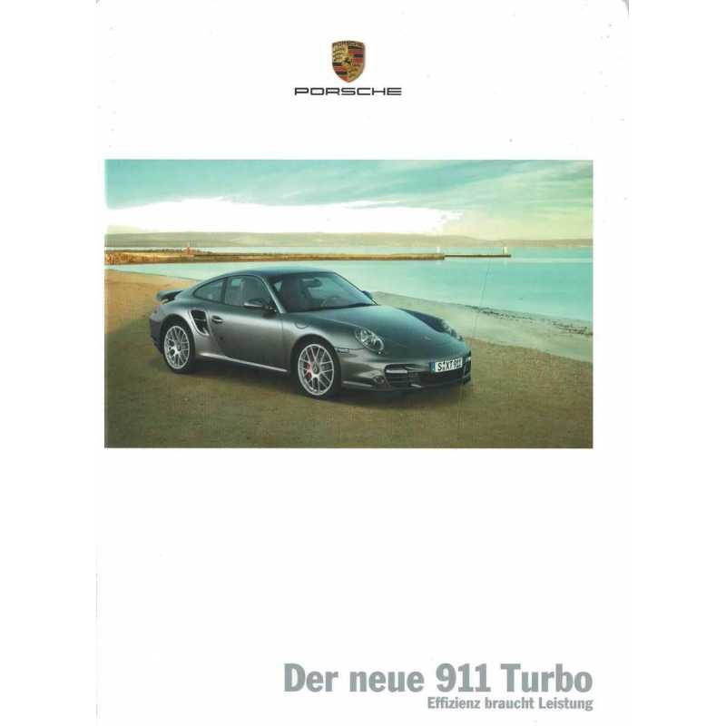 Catalogue PORSCHE 911-997 TURBO (05/2009) Allemand | PORS152 - Ref: WSLK 100 100 011 0 DE/WW |