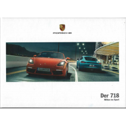 Catalogue PORSCHE 718 BOXSTER - CAYMAN (03/2017) Néerlandais | PORS188 - Ref: WSLN 180 100 011 0 DE/WW |