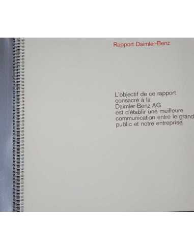 Rapport Daimler-Benz (Français) | Rapport Daimler-Benz |