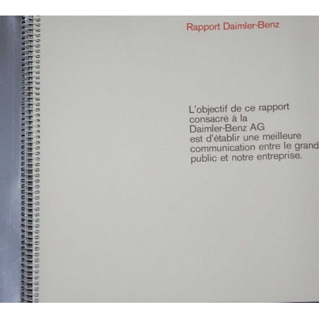 Rapport Daimler-Benz (Français) | Rapport Daimler-Benz |