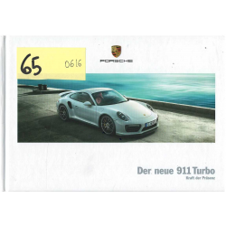Catalogue PORSCHE 911-991 TURBO et TURBO S (06/2016) Allemand | PORS176 - Ref: WSLK 170 100 011 0 DE/WW |