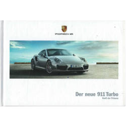 Catalogue PORSCHE 911-991 TURBO et TURBO S (12/2015) Allemand | PORS182 - Ref: WSLK 160 100 021 0 DE/WW |
