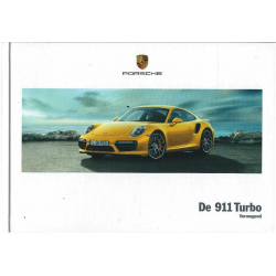 Catalogue PORSCHE 911-991 TURBO et TURBO S (03/2017) Néerlandais | PORS183 - Ref: WSLK 180 100  029 1 NL/WW |