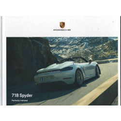 Catalogue PORSCHE 718 SPYDER (06/2019) Néerlandais | PORS210 - Ref: WSLN 200 100 029 1 NL/WW |