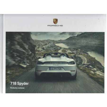 Catalogue PORSCHE 718 SPYDER (09/200) Anglais | PORS218 - Ref: WSLN 210 100 192 0 EN/WW |
