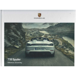 Catalogue PORSCHE 718 SPYDER (09/2020) Allemand | PORS223 - Ref: WSLN 210 100 181 0 DE/WW |