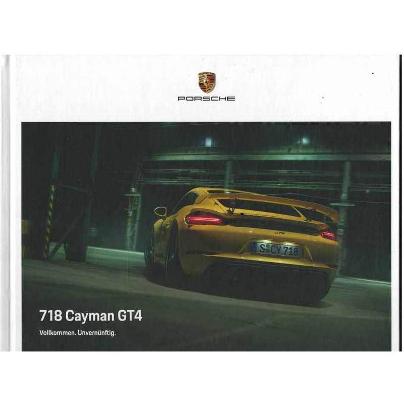 Catalogue PORSCHE 718 CAYMAN GT4 (09/2020) Allemand | PORS225 - Ref: WSLN 210 100 011 0 DE/WW |
