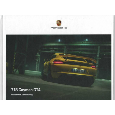 Catalogue PORSCHE 718 CAYMAN GT4 (09/2020) Allemand | PORS225 - Ref: WSLN 210 100 011 0 DE/WW |