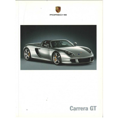 Catalogue PORSCHE Carrera GT (01/2003) Allemand | PORS87 - Ref: WVK211210 D/WW |