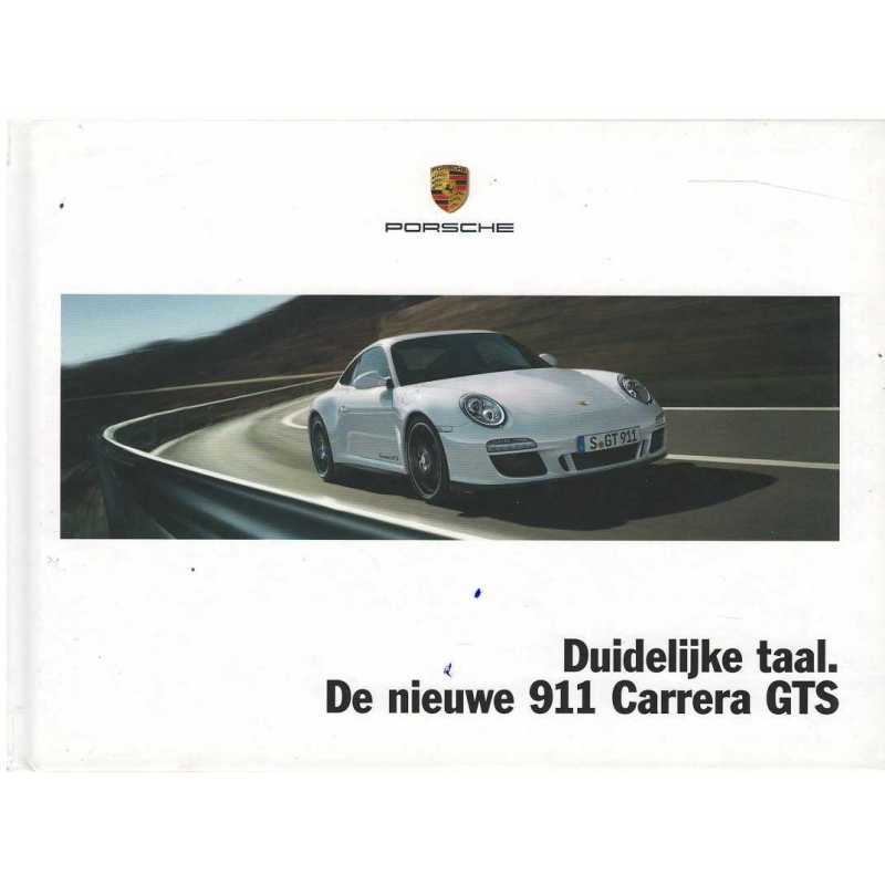 Catalogue PORSCHE 911-997 Carrera GTS (06/2010) Néerlandais | PORS153 - Ref: WSLS 110 100 019 1 NL/WW |
