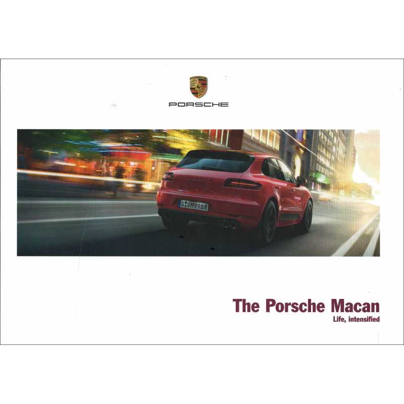 Catalogue PORSCHE MACAN (03/2016) Anglais | PORS203 - Ref: WSLA 170 100 022 8 EN/EU |