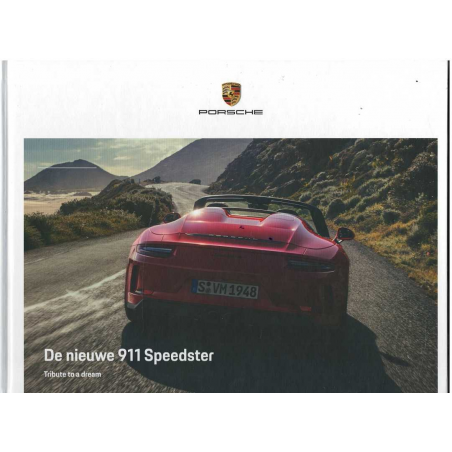 Catalogue PORSCHE 911-991 Speedster (05/2019) Néerlandais | PORS226 - Ref: WSLC 190 100 039 1 NL/WW |