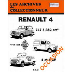 Renault 4 de 1961 à 1975 - Archive du collectionneur | 9782726899342 |