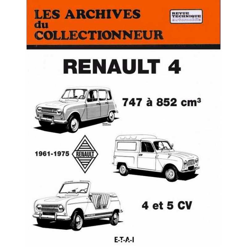 Renault 4 de 1961 à 1975 - Archive du collectionneur | 9782726899342 |