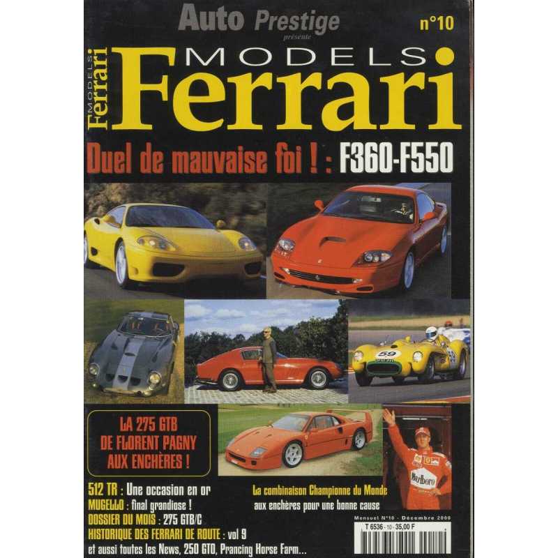 Ferrari Models (Decembre 2000) issue 10 - Dossier 275 GTB/C | FERRARI MODELS n°10 |