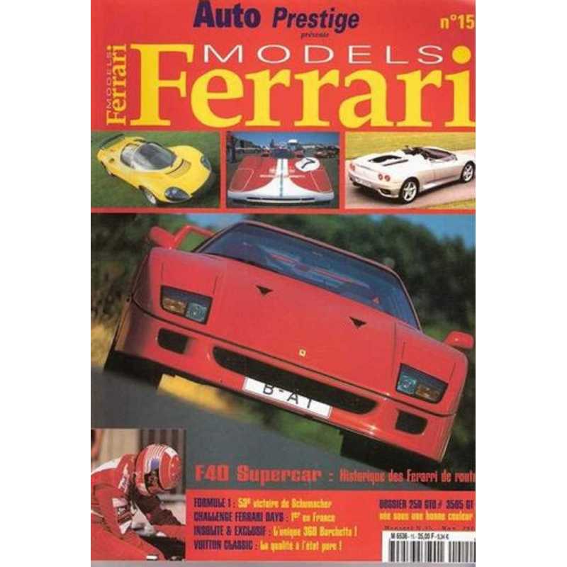 Ferrari Models (Novembre 2001) issue 15 - Dossier 250 GTO - 3505 GT | FERRARI MODELS n°15 |