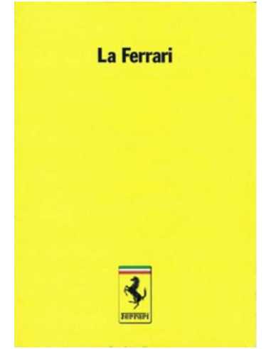 Brochure La Ferrari (1985) -15M/3/85 | Brochure Ferrari 018 -15M/3/85 |