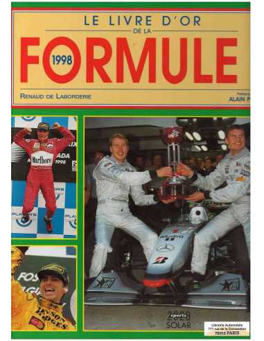 Le livre d'or de la formule 1 / 1998 | 9782263027390 |