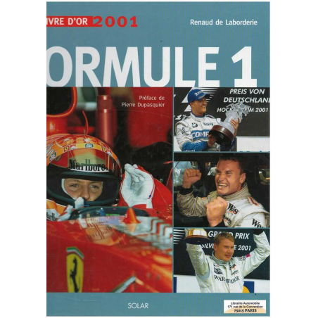 Le livre d'or de la formule 1 / 2001 | 9782263031700 |