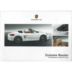 Catalogue PORSCHE Boxster EXCLUSIVE (Personnalisation usine) 12/2011 Français | PORS81 - Ref: WSL91301000130 FR/WW |