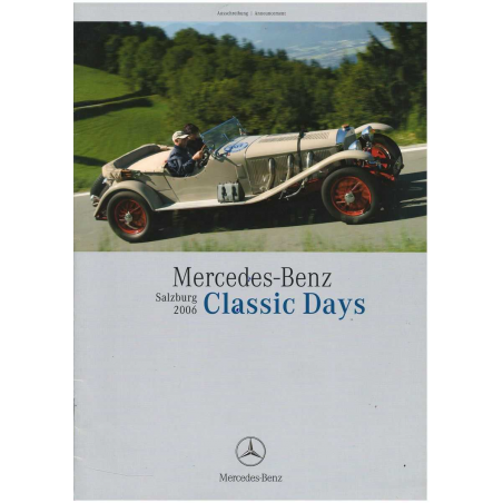 Programme Mercedes-Benz Classic Days Salzburg 2006 | MER007 |
