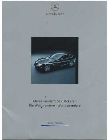Dossier presse photo Mercedes SLR Mclaren | Presse SLR Mclaren |