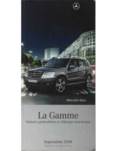 Catalogue Gamme Véhicules Mercedes 2008 (Français) + Tarifs | Gamme Mercedes 2008 |