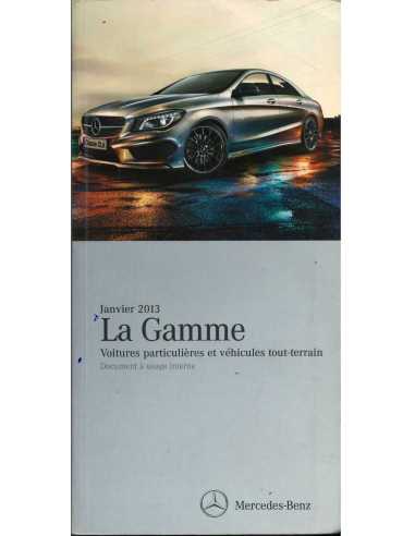 Catalogue Gamme Véhicules Mercedes 2013 (Français) + Tarifs | Gamme Mercedes 2013 |
